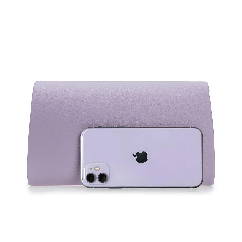 CHARMING TAILOR PU Clutch Purse for Women Evening Bag Chic Clutch Handbag for Special-occasion (Lilac) - Image 3